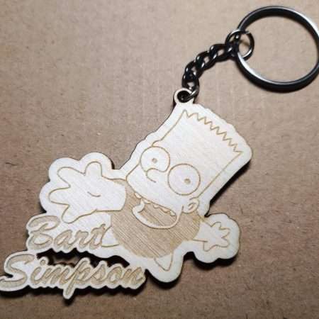 Dřevěná klíčenka Bart Simpson