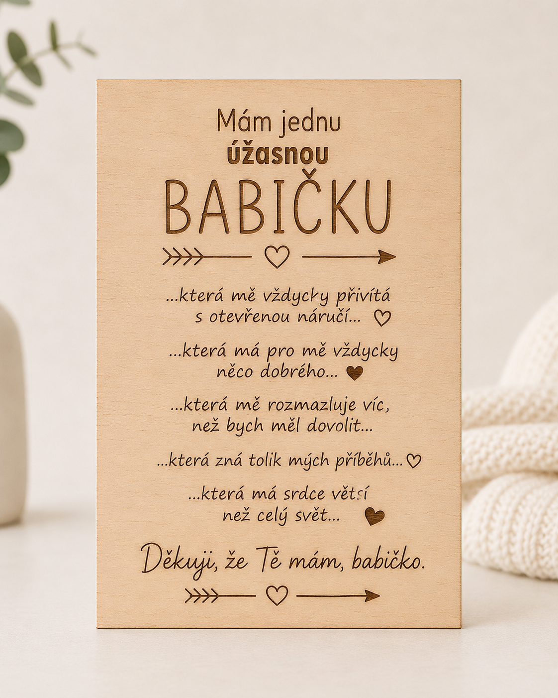 Dárek pro babičku - Mám jednu úžasnou babičku