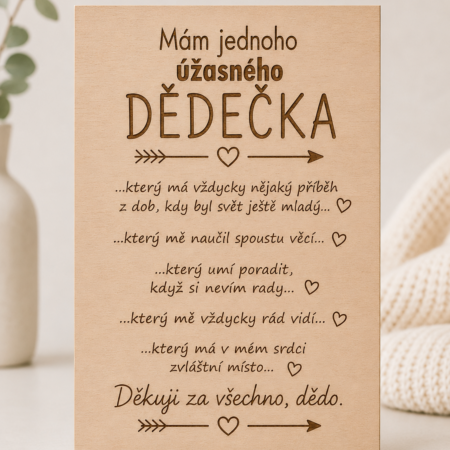 Dárek pro dědečka - Mám jednoho úžasného dědečka